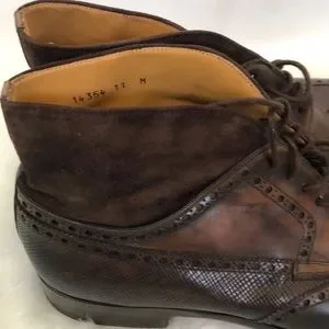Magnanni | Shoes | Magnanni Mens Colas Brown Wingtip Leather  display picture 2